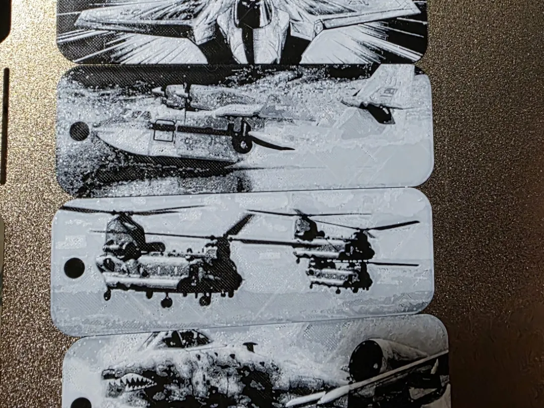 Aircraft Bookmark Set of 5 (2 colors Black/White)