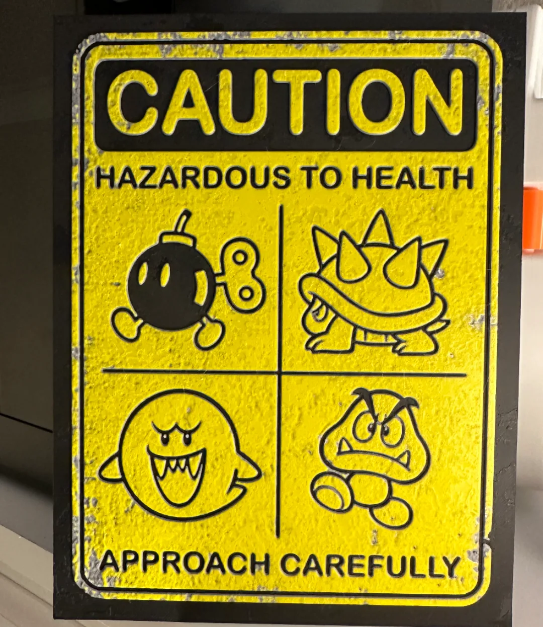 Super Mario Caution Hue Forge