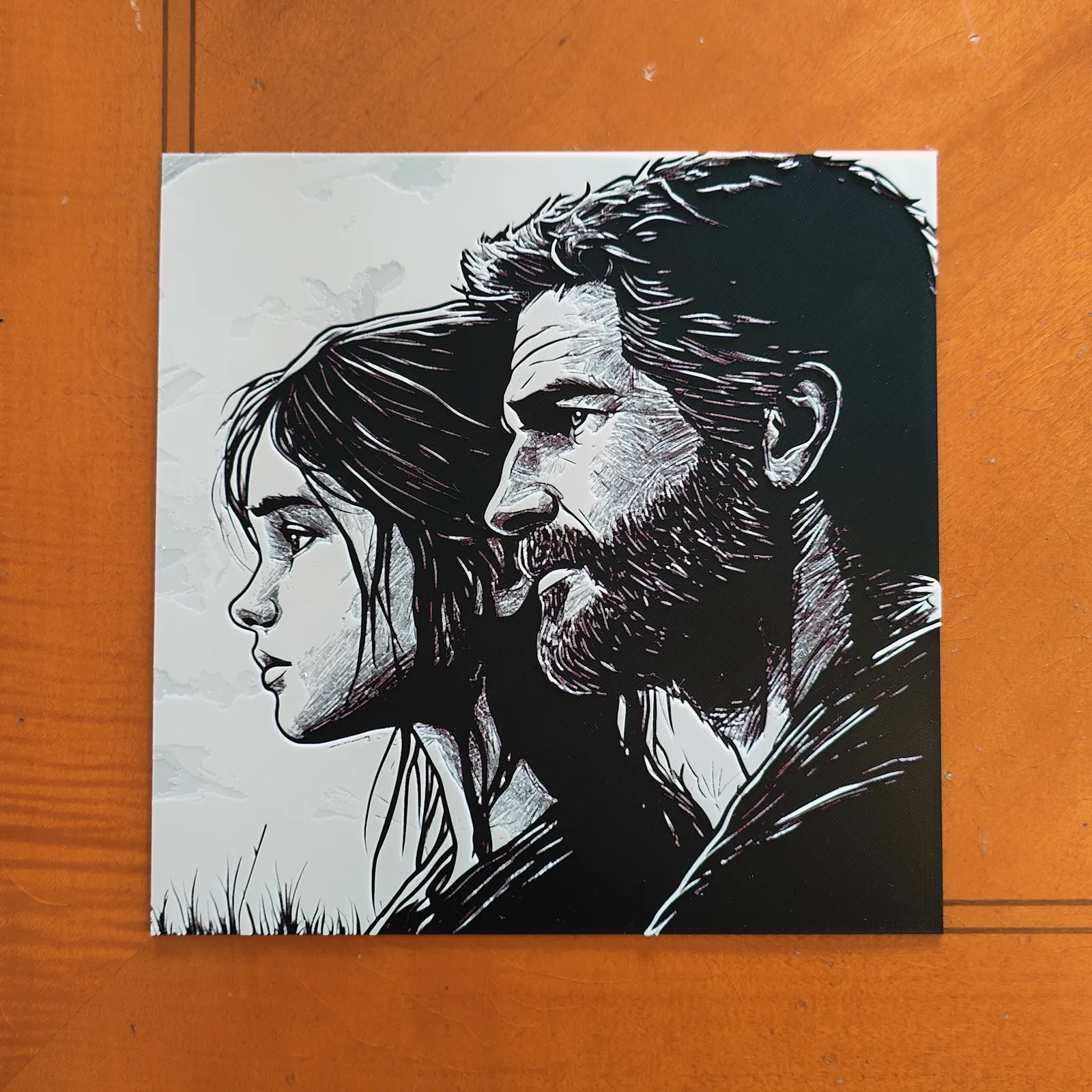 Joel and Ellie - The Last of Us - Hueforge