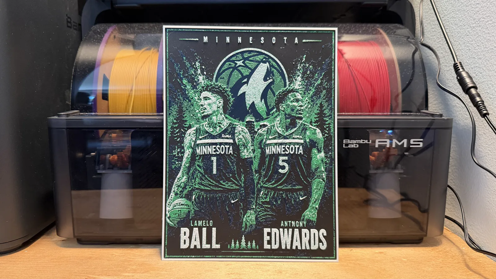 Lamelo Ball and Anthony Edwards Poster HueForge