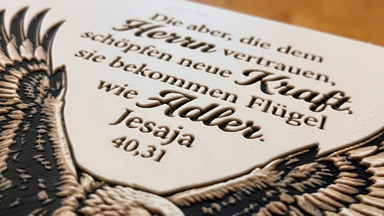 Isaiah 40:31 Bible Verse - HueForge Art (DE & EN)