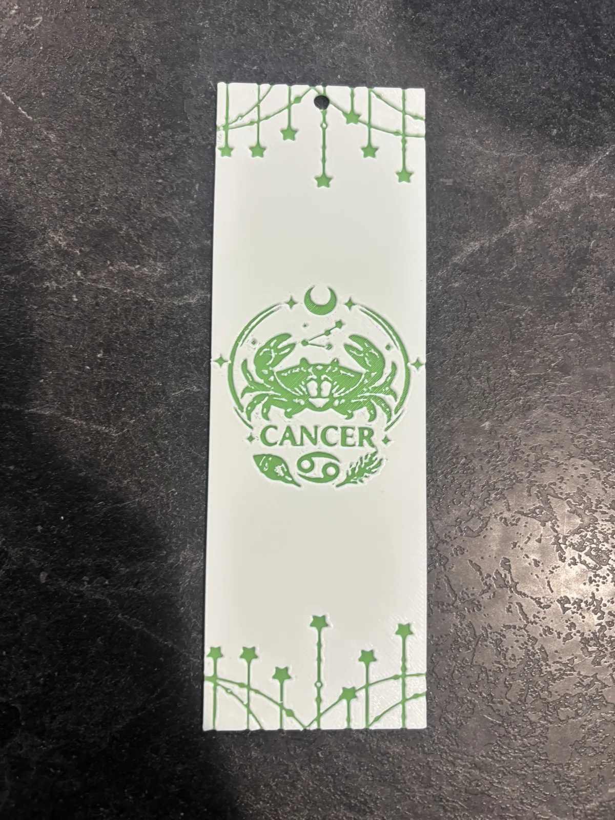 Cancer Zodiac Sign Hueforge Bookmark