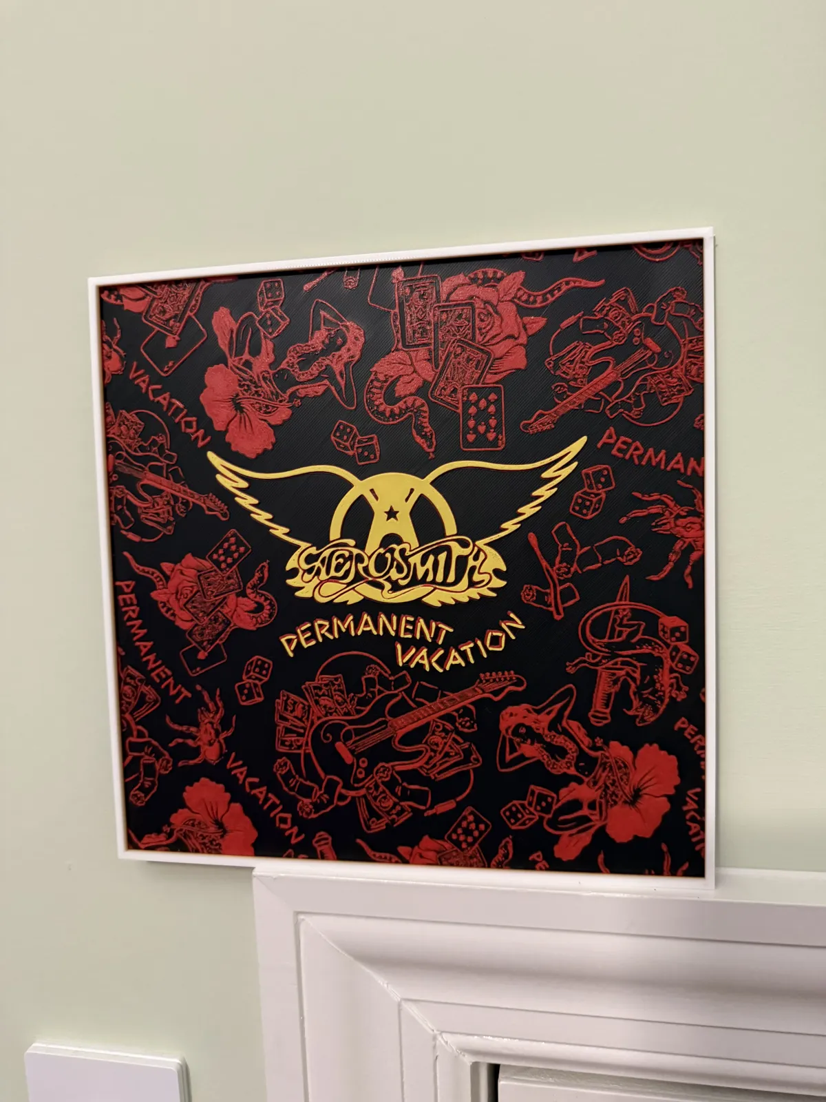 Aerosmith Permanent Vacation album cover hueforge