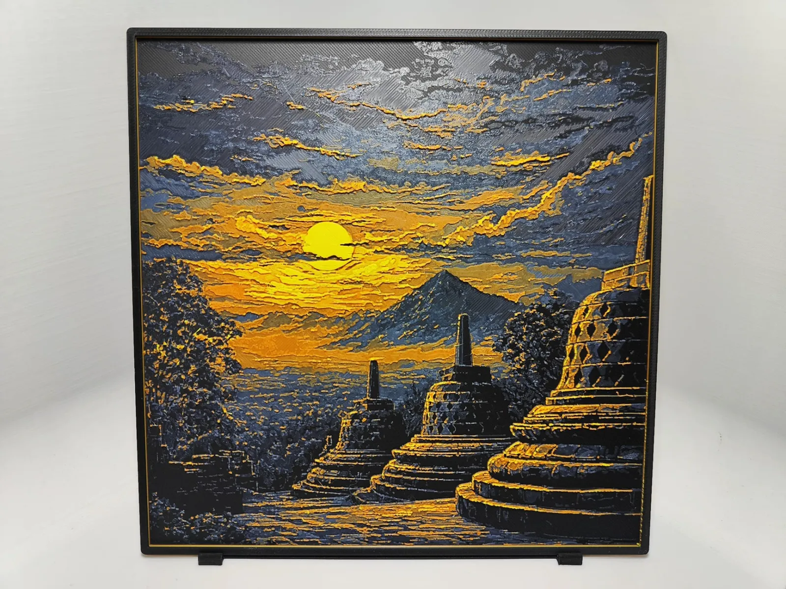 Borobudur Sunset - Hueforge