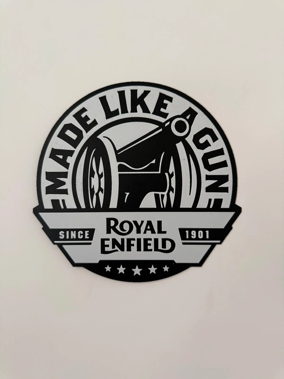 Royal Enfield – Made Like a Gun Hueforge Wall Art