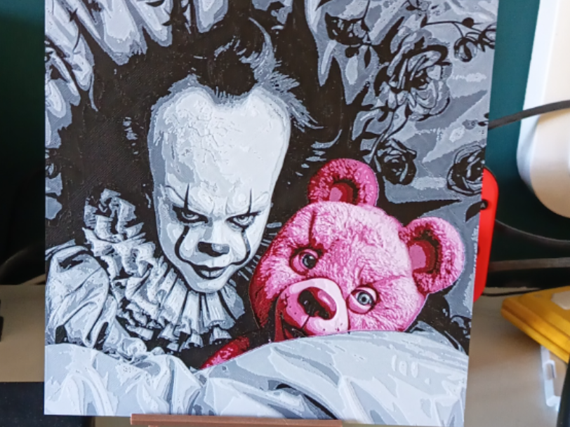 IT Pennywise Horror Movie Hueforge