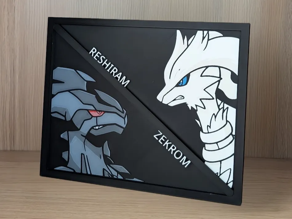 Zekrom & Reshiram Hueforge & Frame