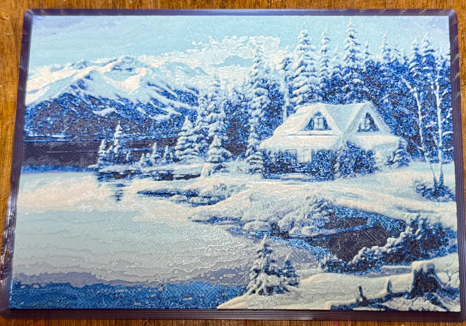 Cabin in the Snow Hue Forge