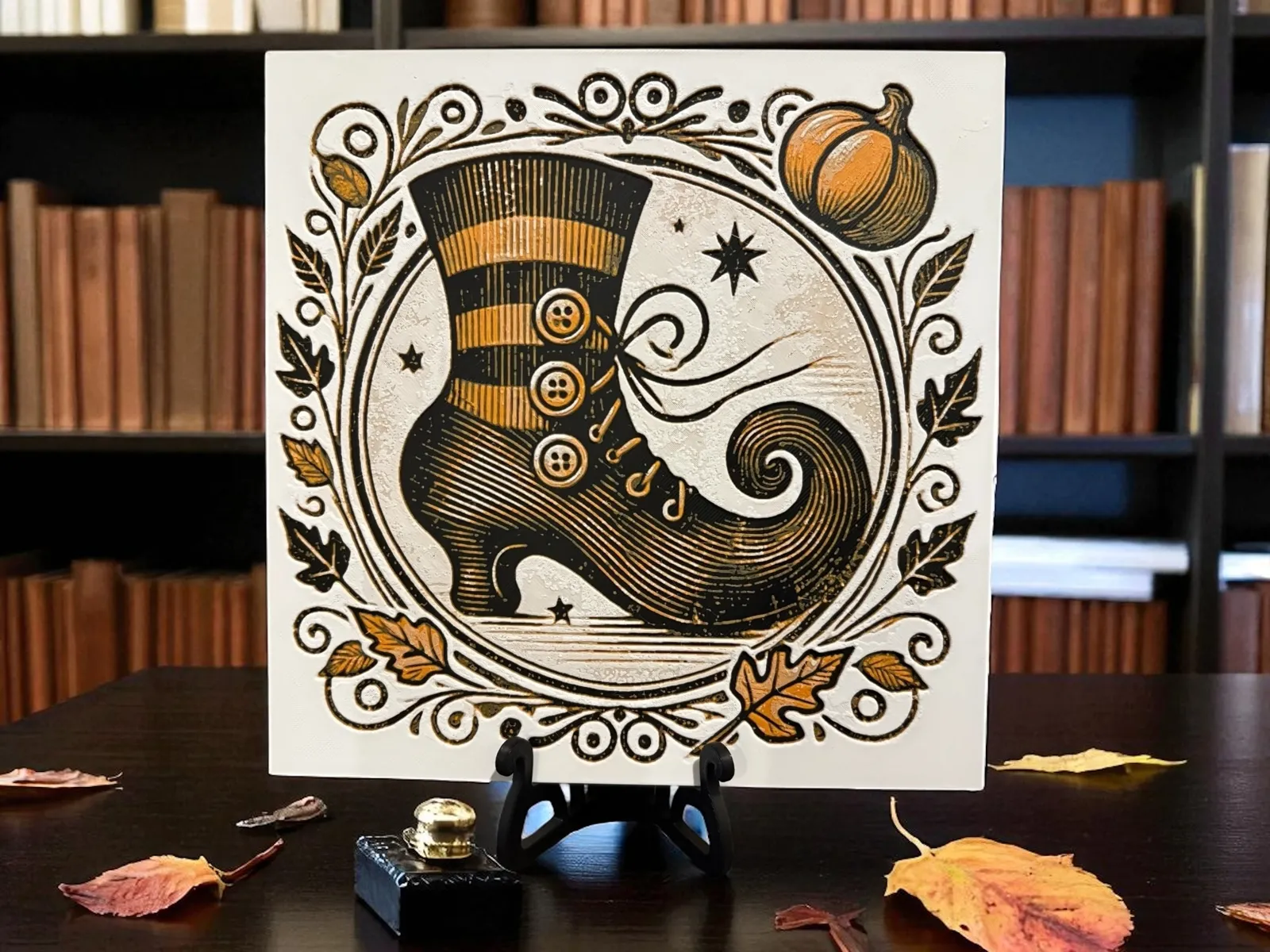 Witch’s Boot - Halloween Hueforge