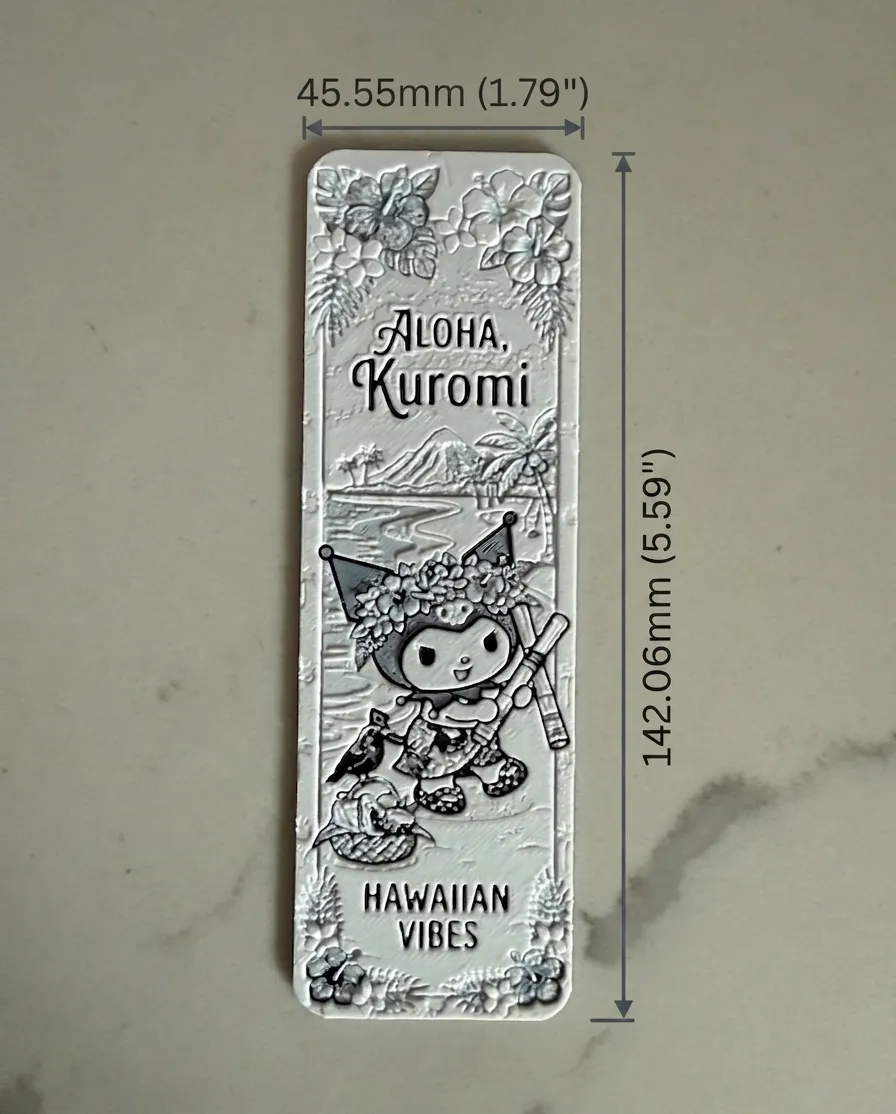 Hawaiian Kuromi Bookmark