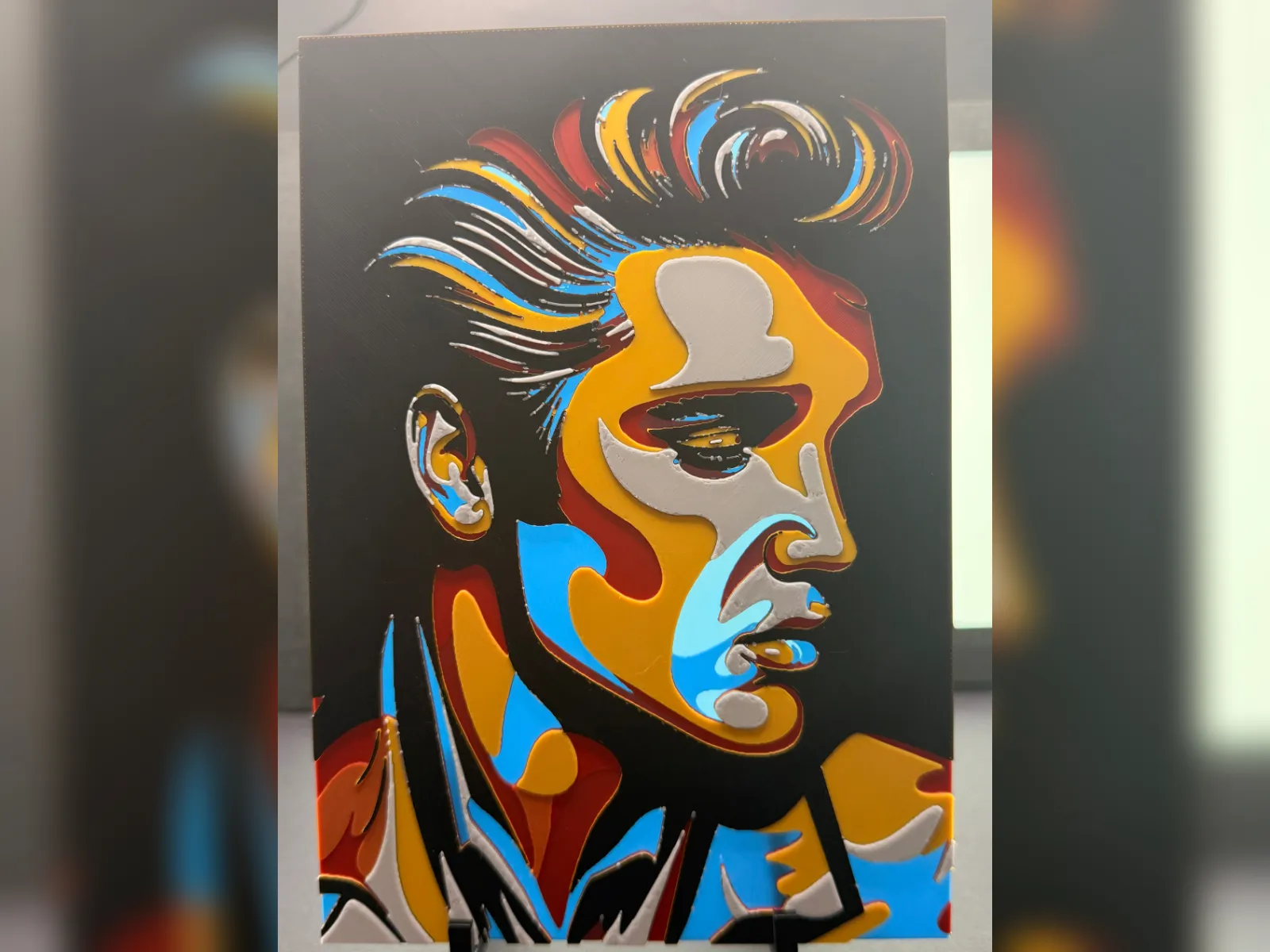 Elvis Pop Art HueForge Print