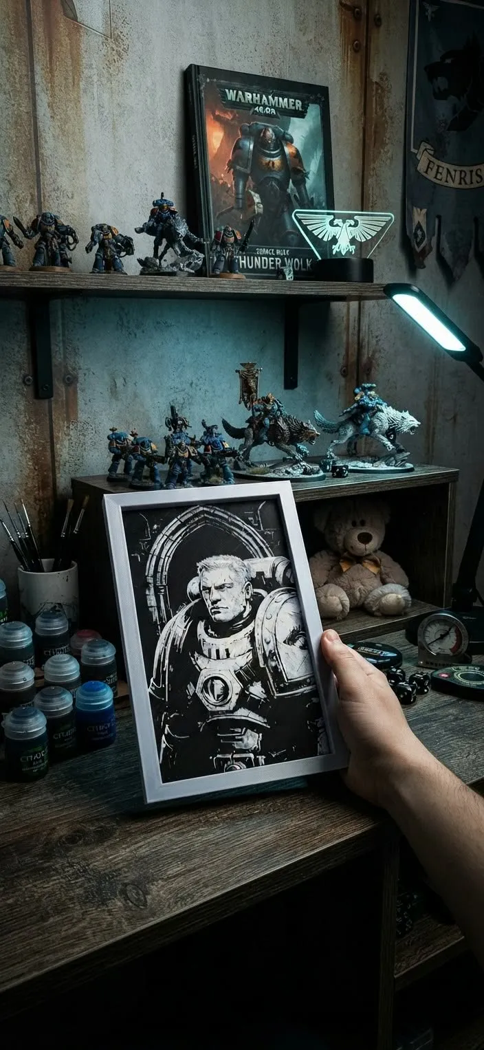 Space Marine Portrait - Garviel Loken HueForge 3D
