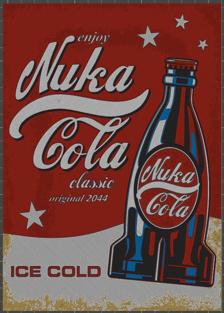 Hueforge - Fallout - Nuka Cola Poster