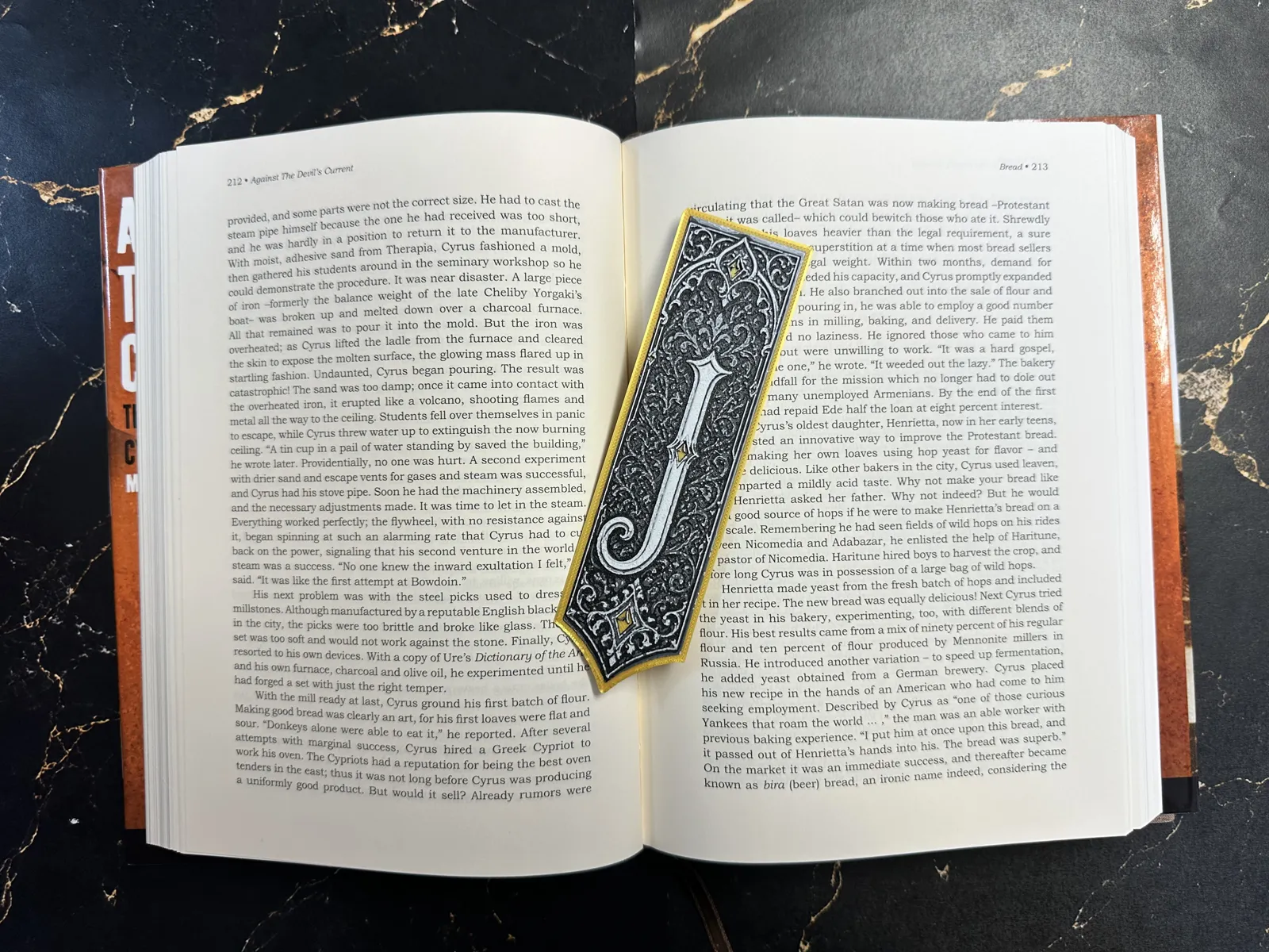 Gothic Letter J Bookmark - HueForge Alphabet