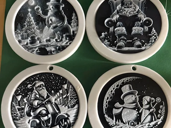 Christmas Decorations hue forge Discs