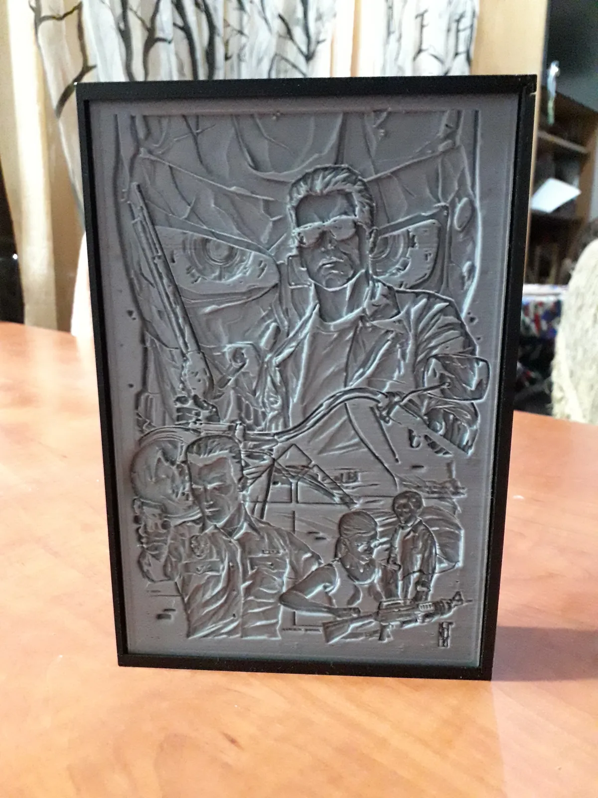Terminator T-100 lithophane + lightbox
