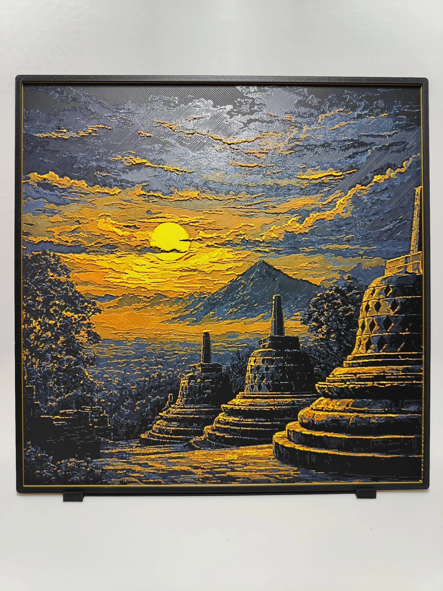 Borobudur Sunset - Hueforge