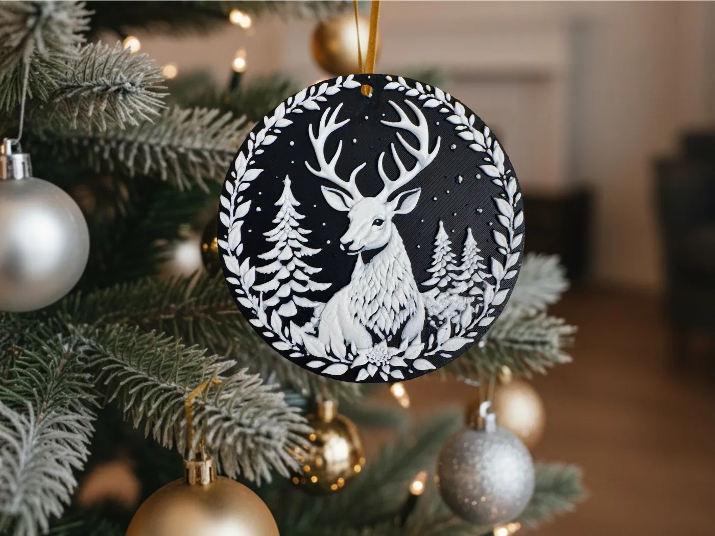 Christmas Stag Decoration