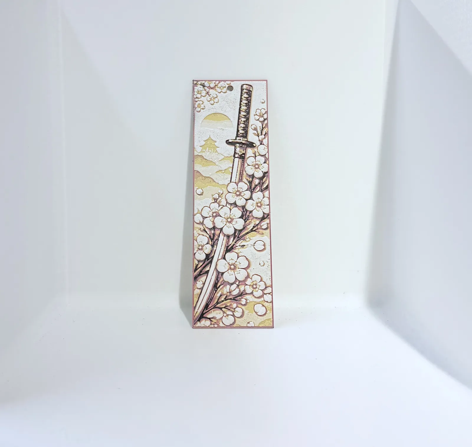 3D Printed Samurai Sakura Bookmark – NO AMS