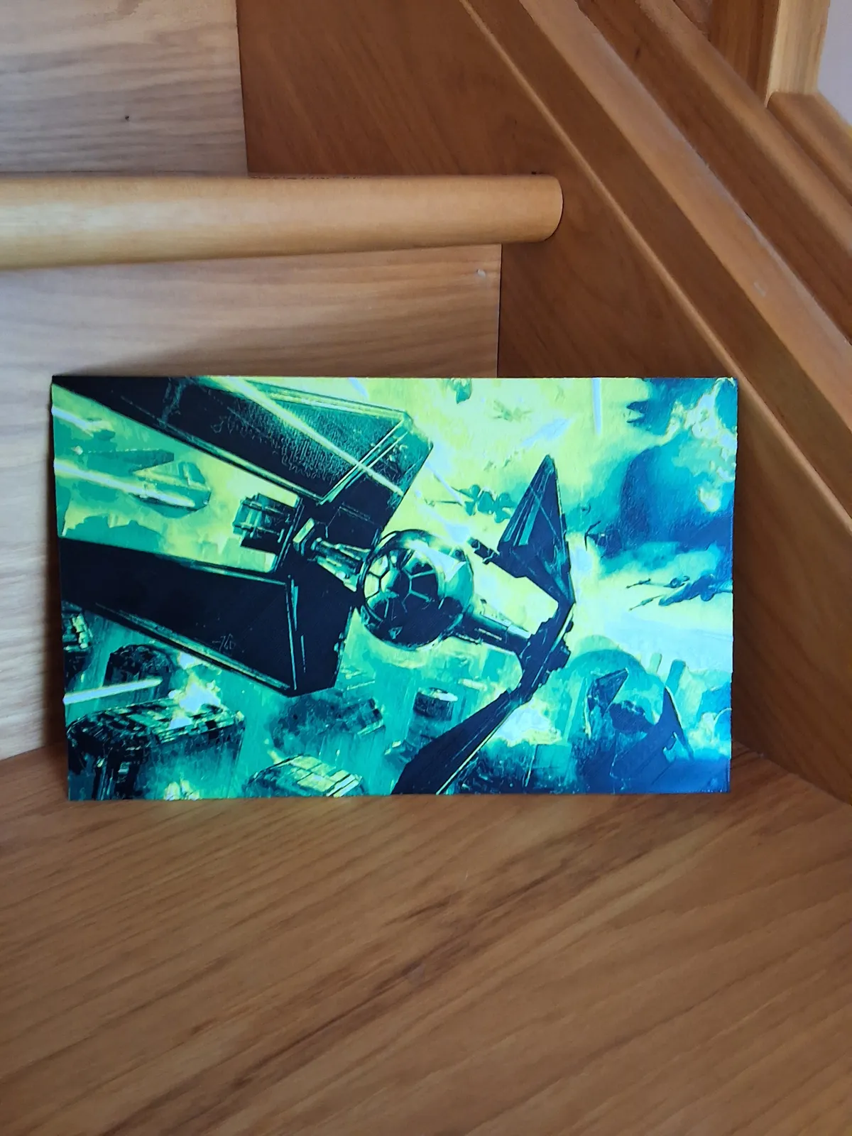 Tie Fighter Space Battle Wall Art