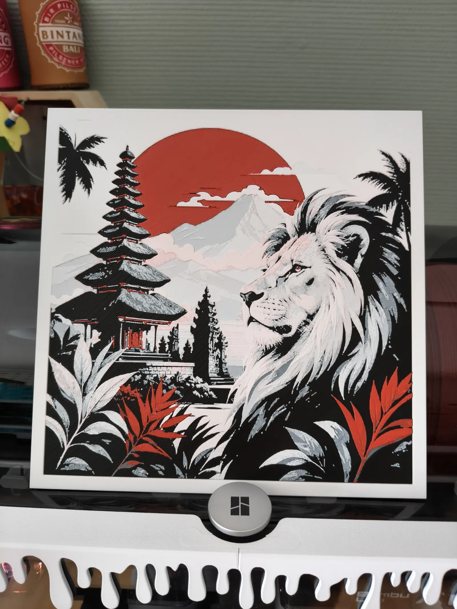 Lion of Bali ColorPop | HueForge Wall Art