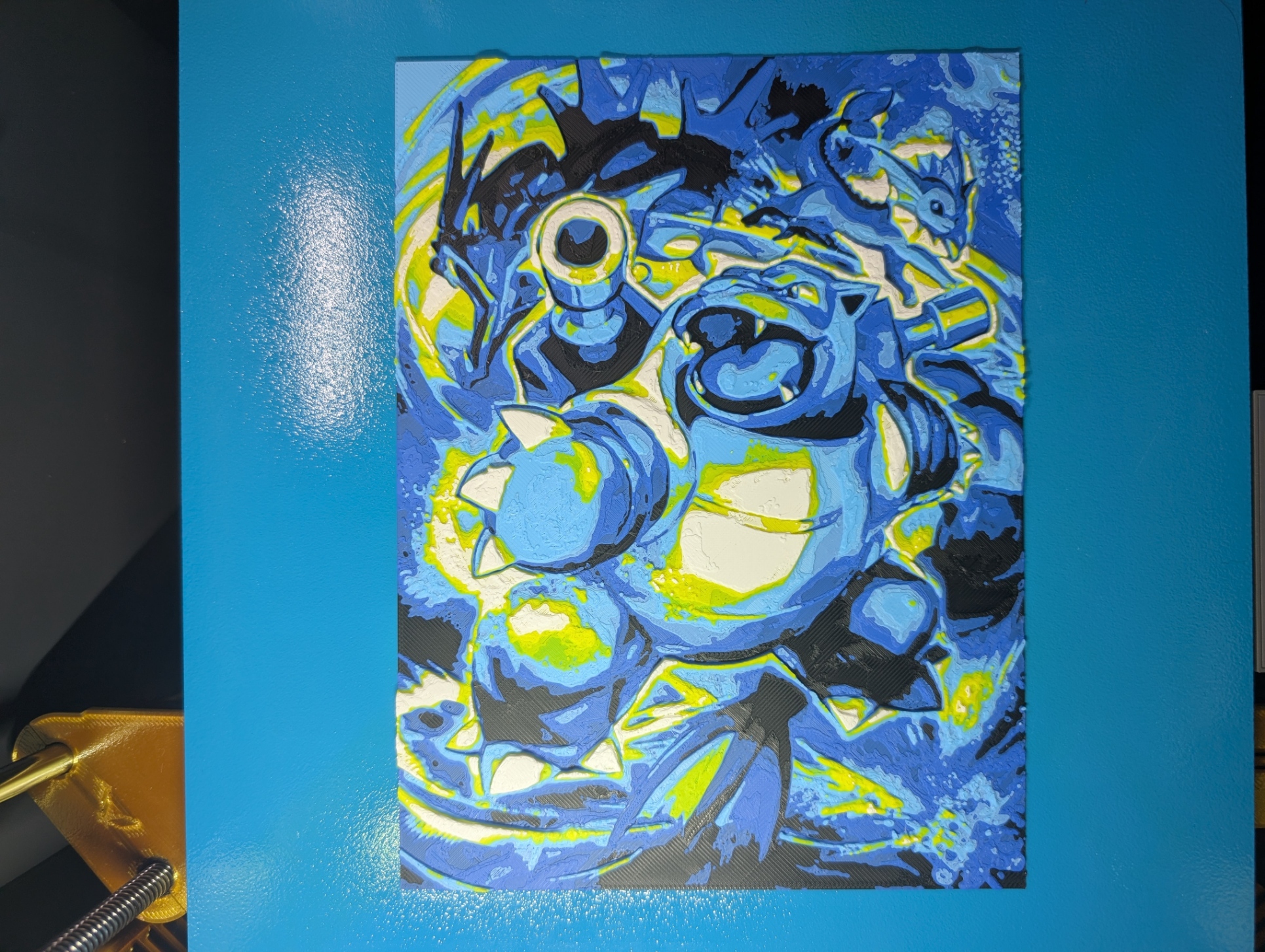 Blastoise Ex Pokemon Hueforge Multicolor 3D Decor