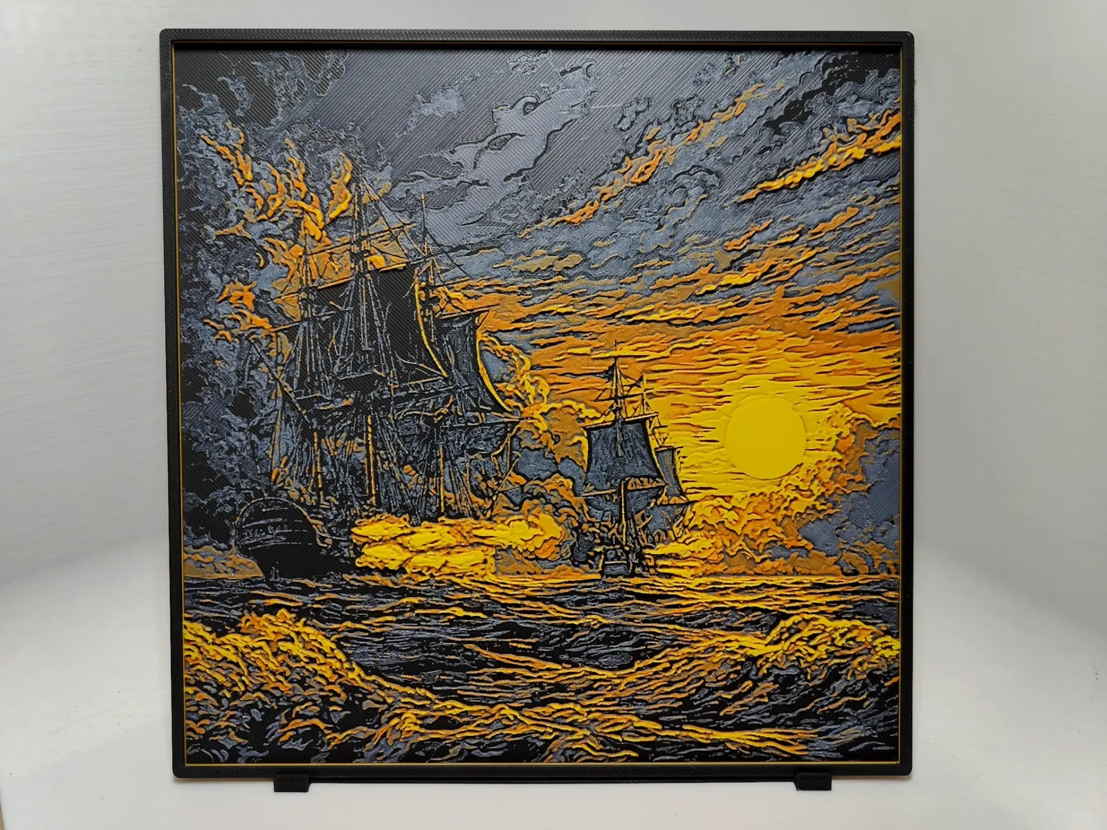 Battle of Trafalgar Sunset - Hueforge