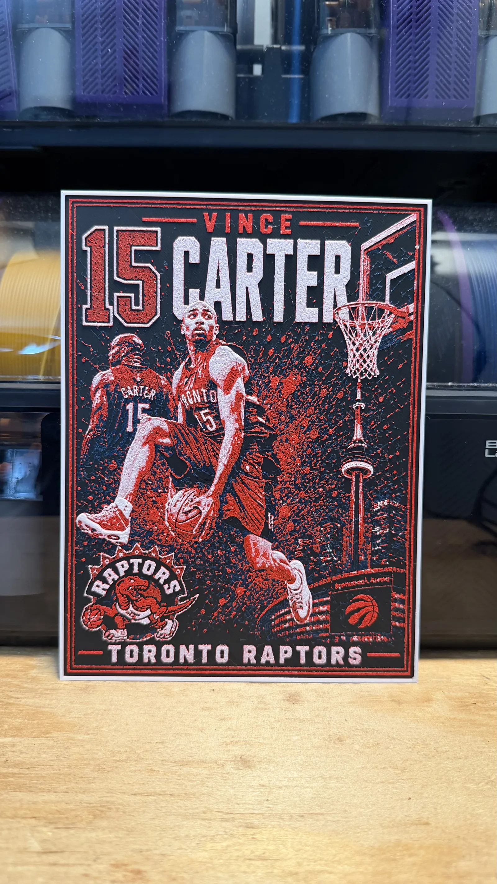 Vince Carter Dunk Poster HueForge