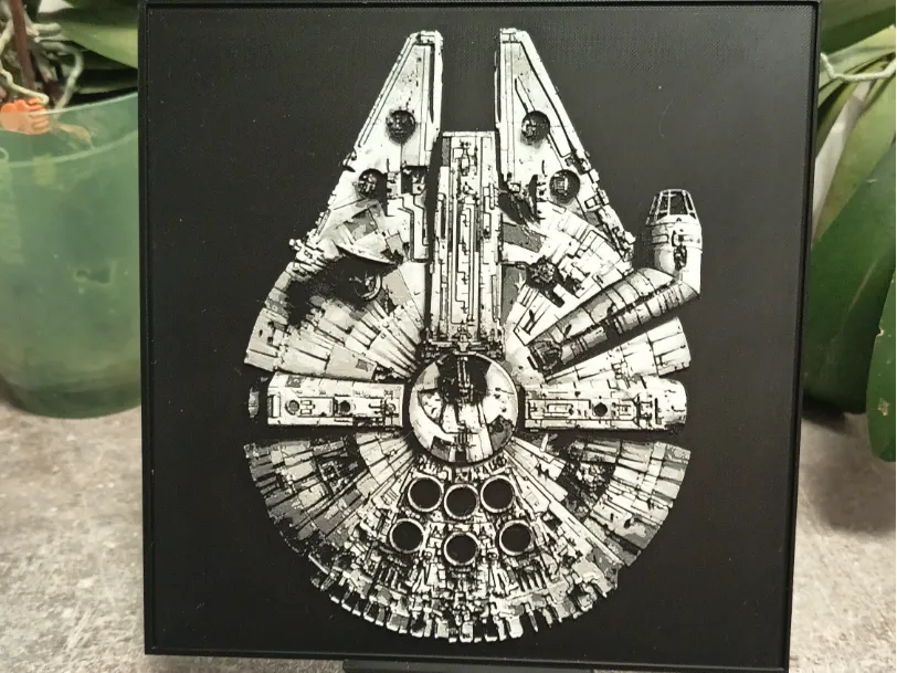 Star Wars Millenium Falcon hueforge