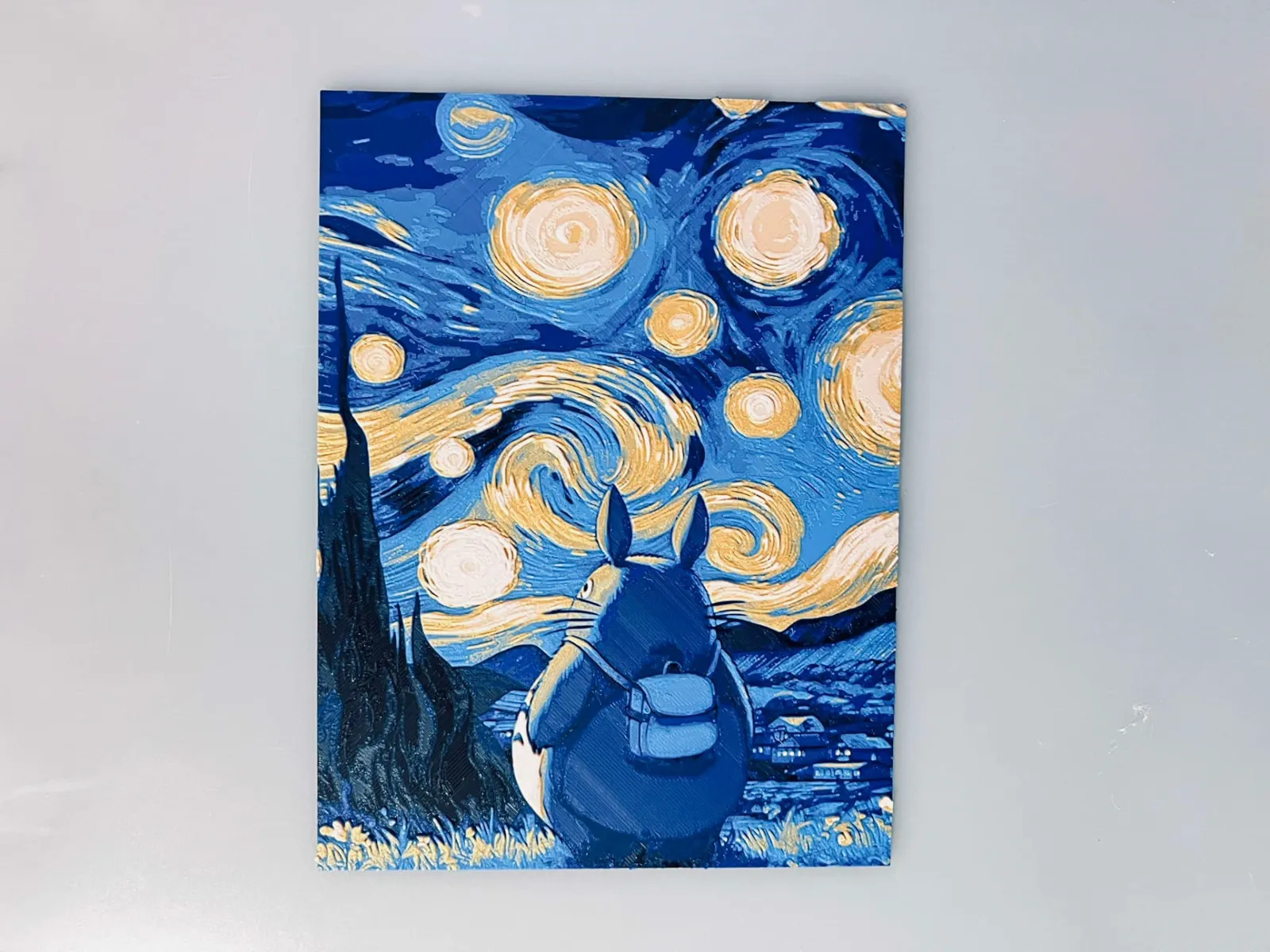 Totoro Starry Night Vincent van Gogh