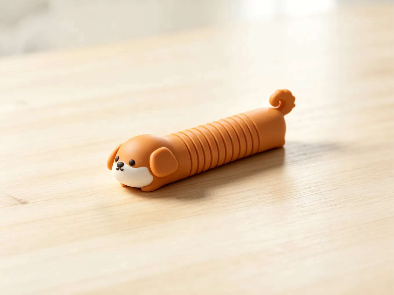 查理士王小猎犬弹簧玩具-多色一盘打印-可活动解压玩具