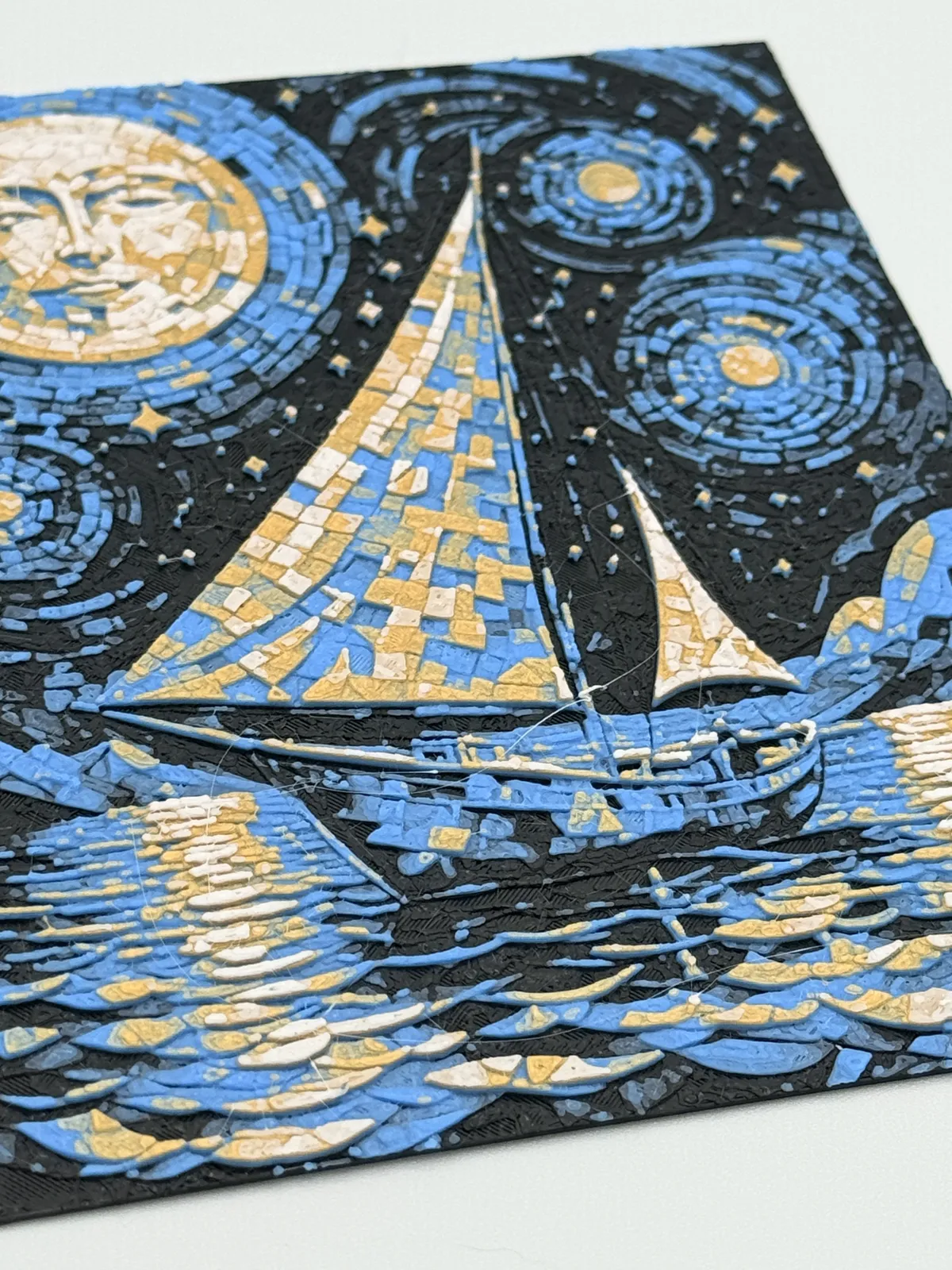 Starry Night Man in the Moon Hueforge