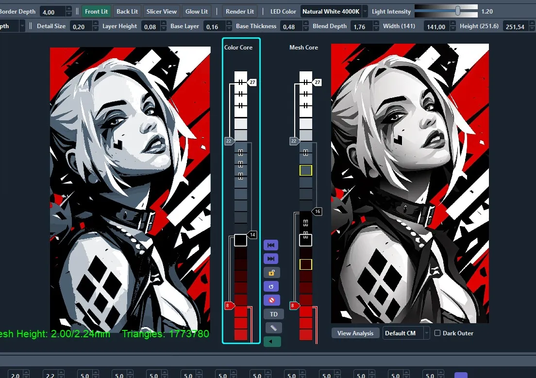 Hueforge Harley Quinn