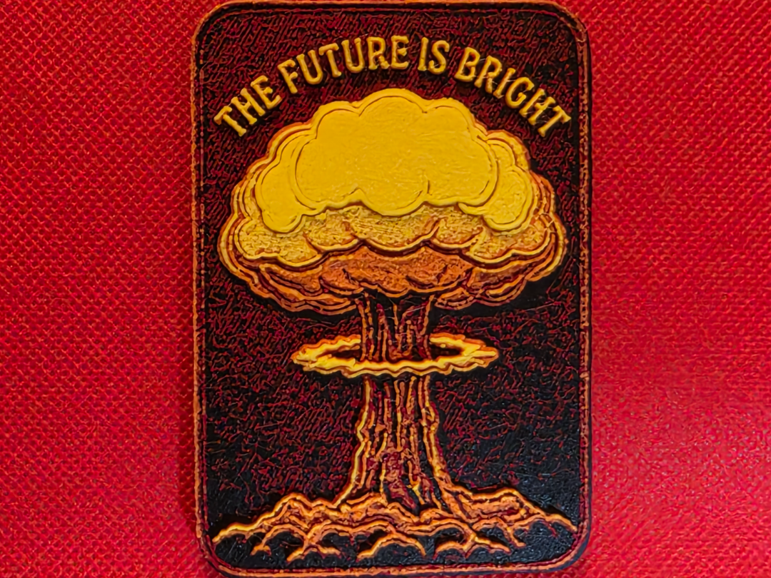 "The Future Is Bright" Atomic Mushroom Cloud