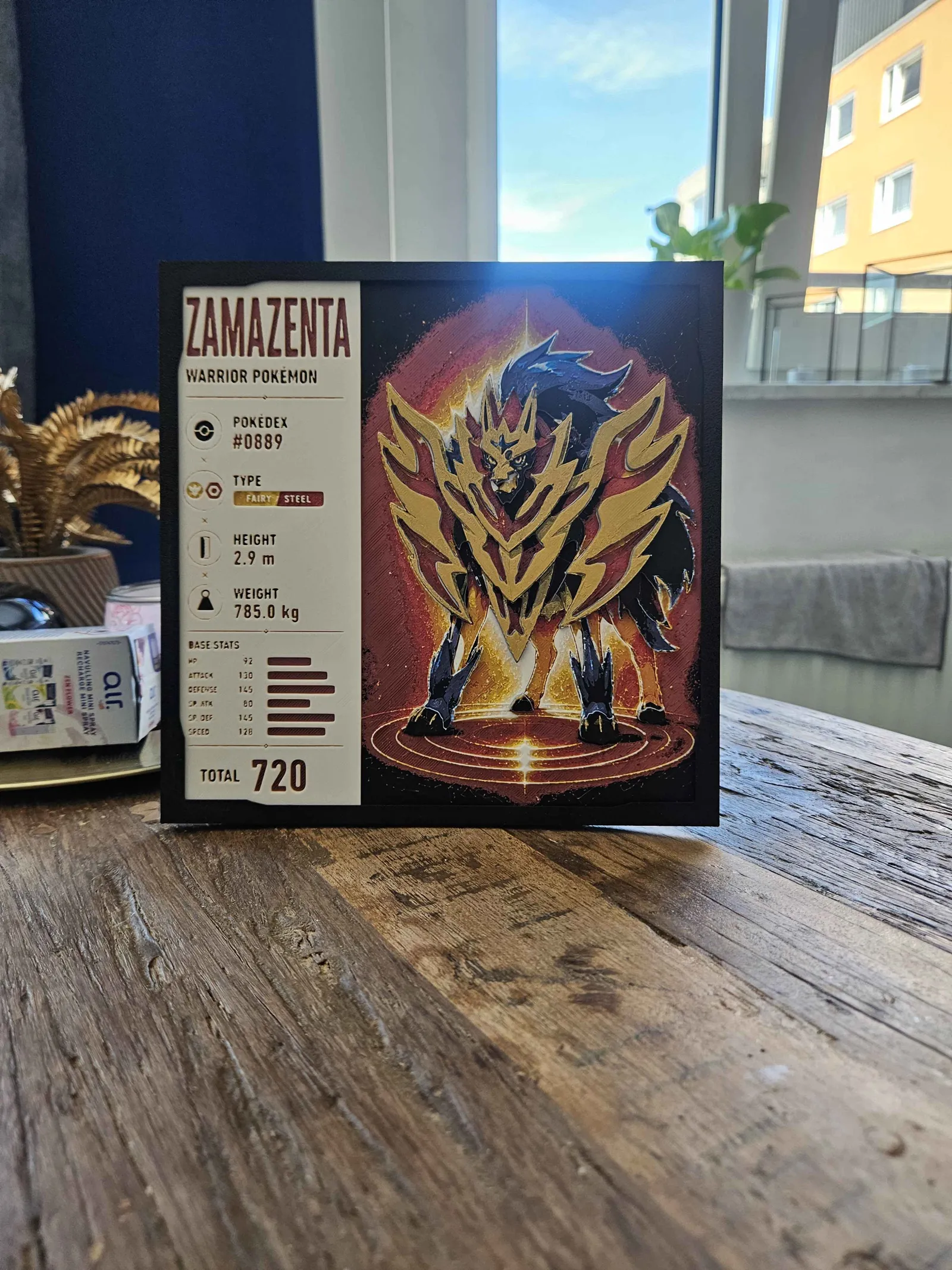 Pokemon - Zamazenta Infographic Hueforge
