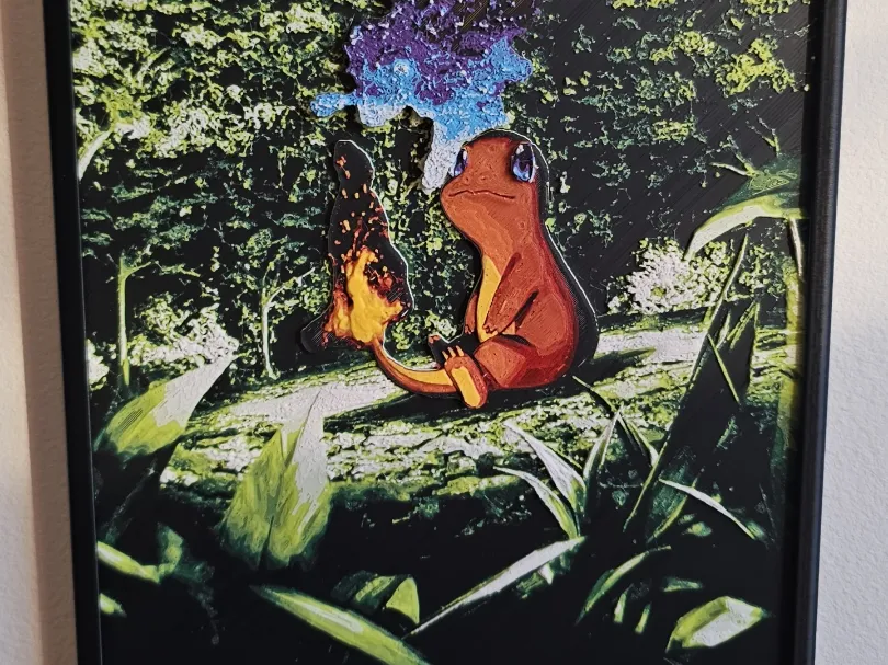 Charmander Hueforge/Chroma Canvas Artwork