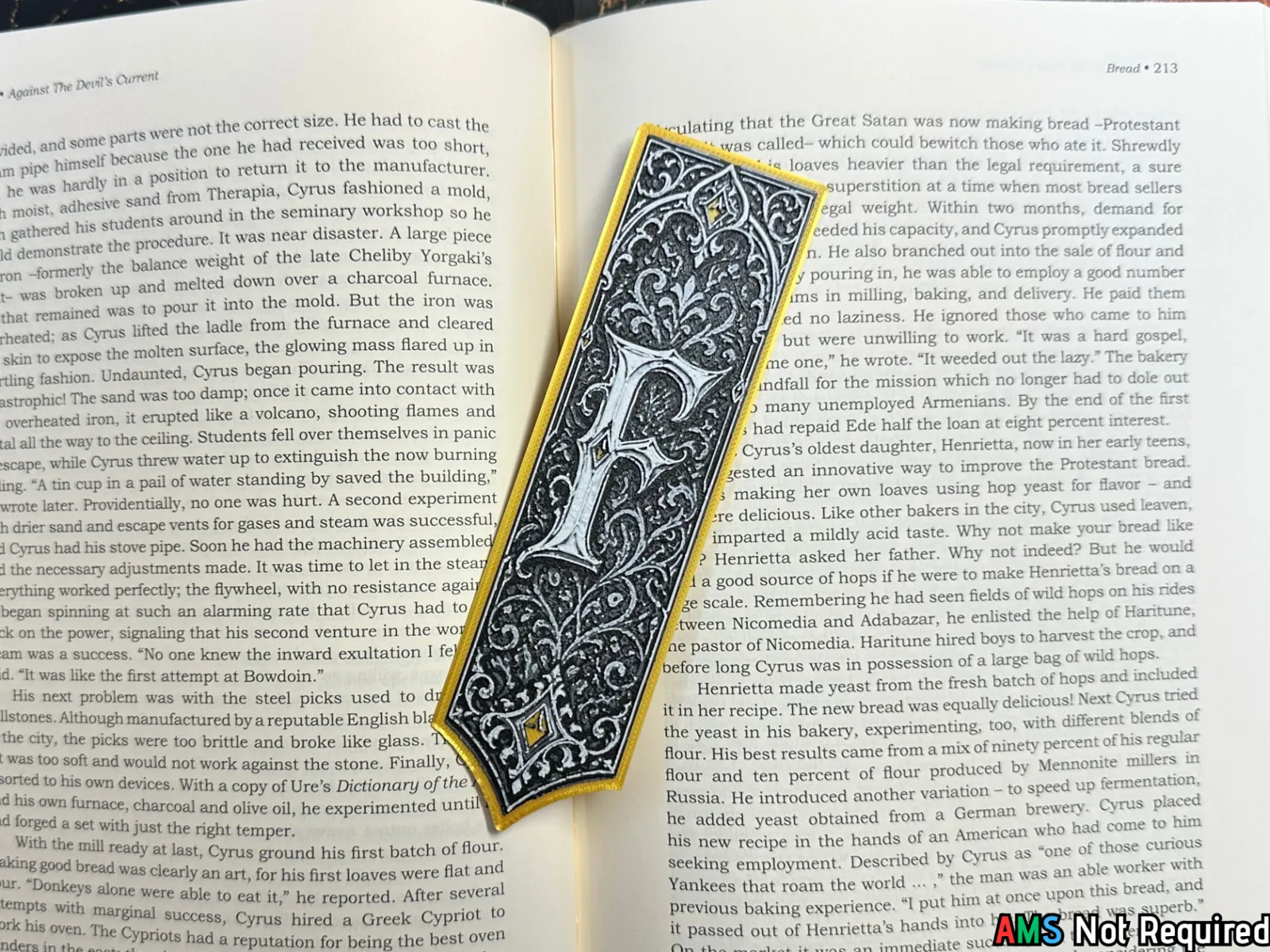 Gothic Letter F Bookmark - HueForge Alphabet