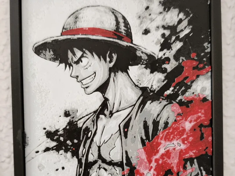 Luffy – One Piece | Arte de pared 3D Hueforge