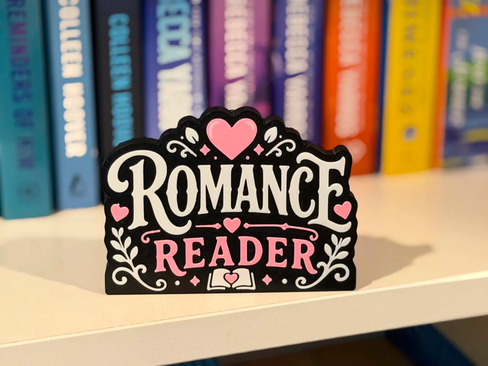 Romance Reader – Freestanding Bookish Shelf Sign