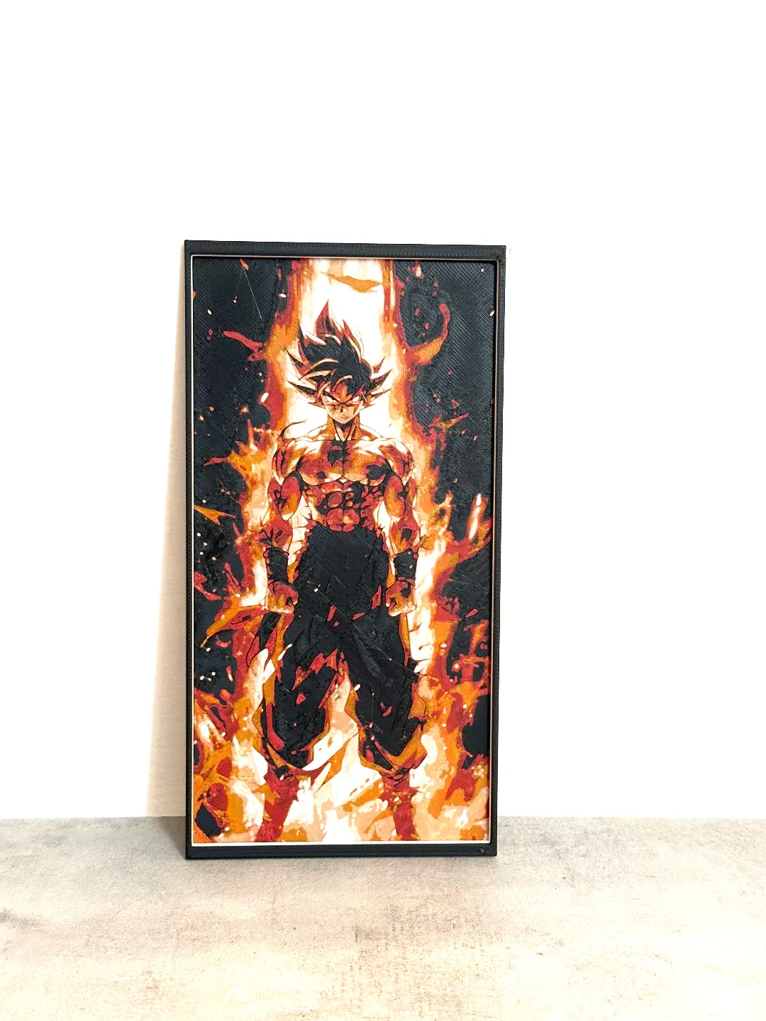 The Origin of son Goku with black frame-Dragonball- hueforge final