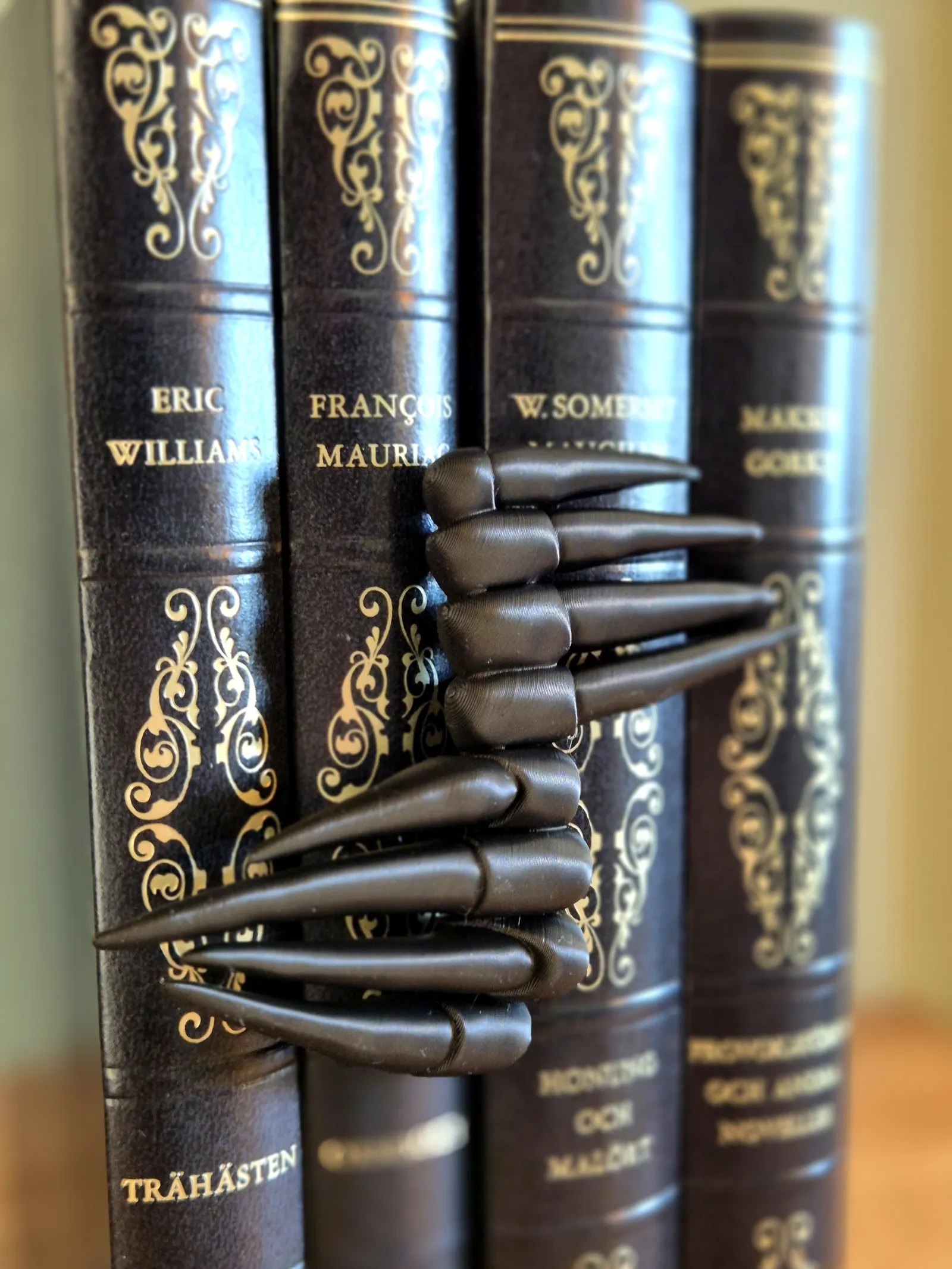 Claw Spine Hugger Bookshelf Insert Decor