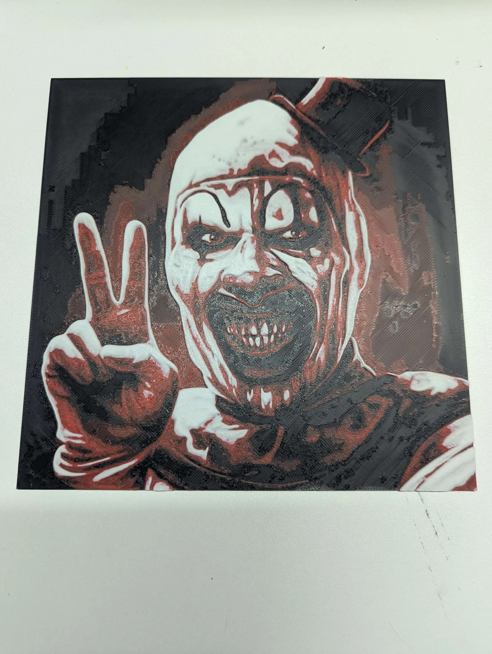 hueforge art the clown