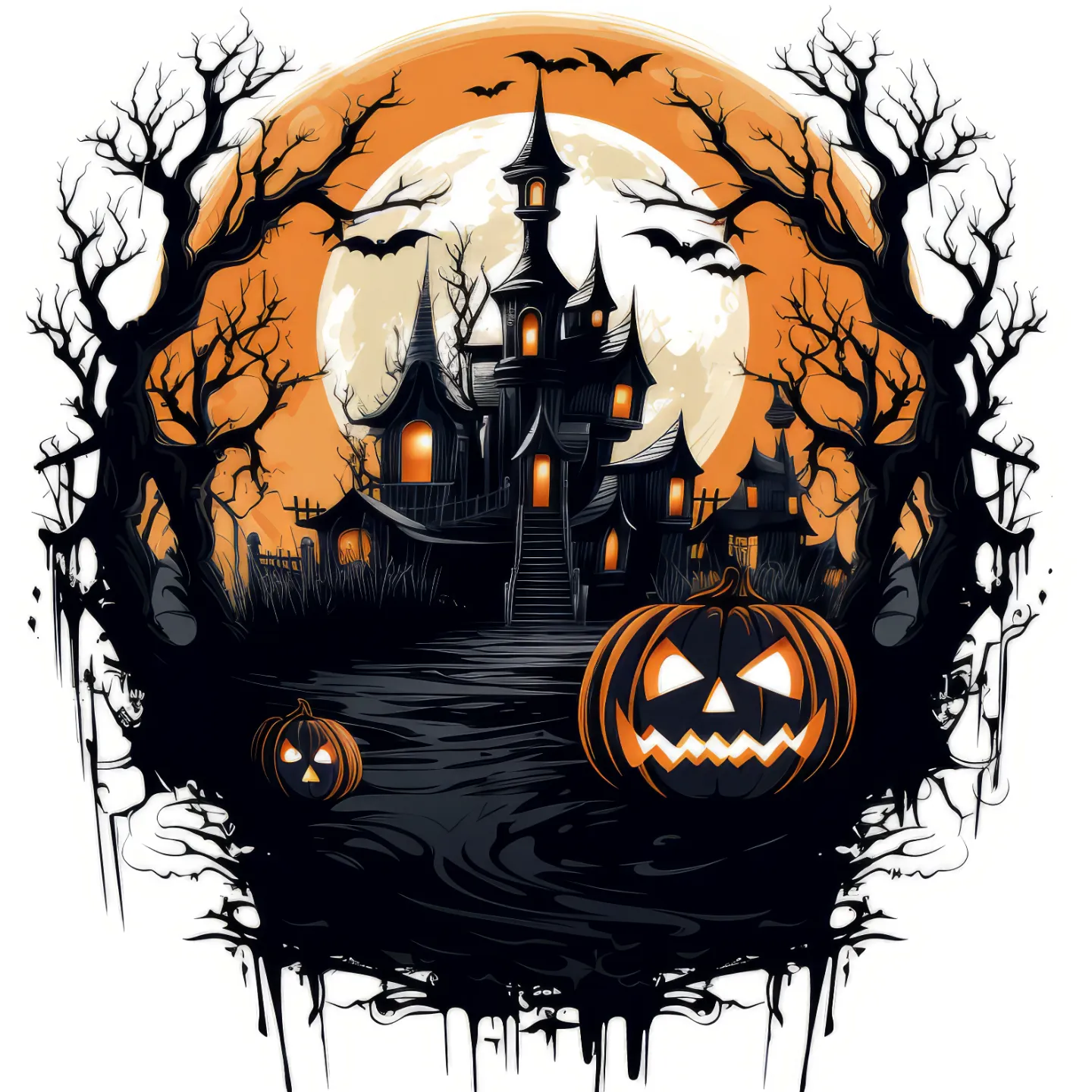 Halloween Mansion - 4 Color Hueforge Filament Painting