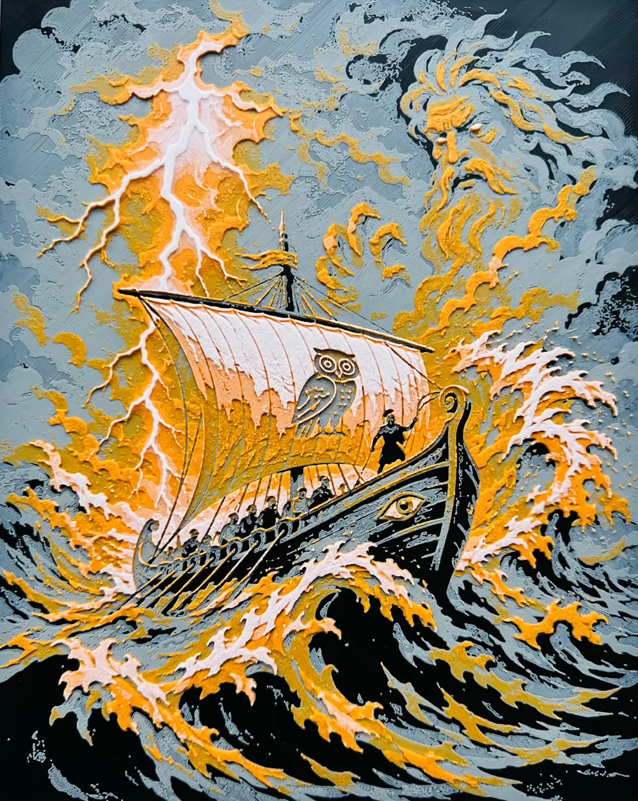 Storm of the Odyssey | Epic Greek Ship Hueforge