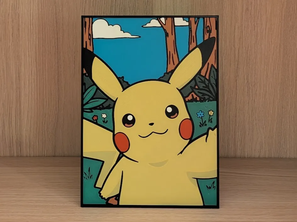 Pikachu Selfie Hueforge & Frame