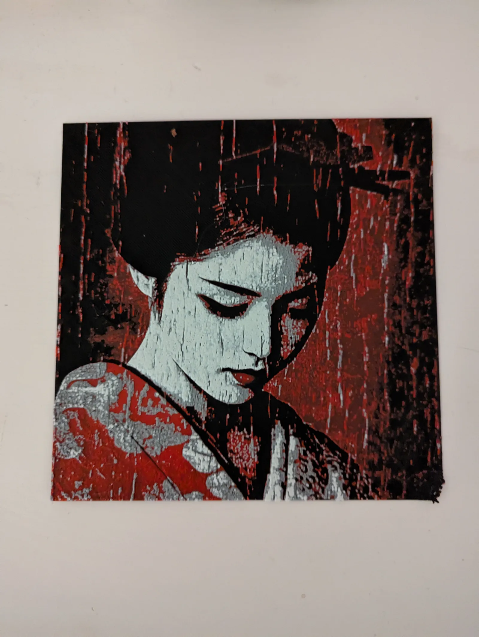 Geisha in Rain