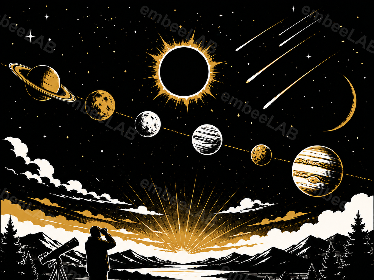 Solar Eclipse & Perseids 12.08.2026 Keepsake DE/EN