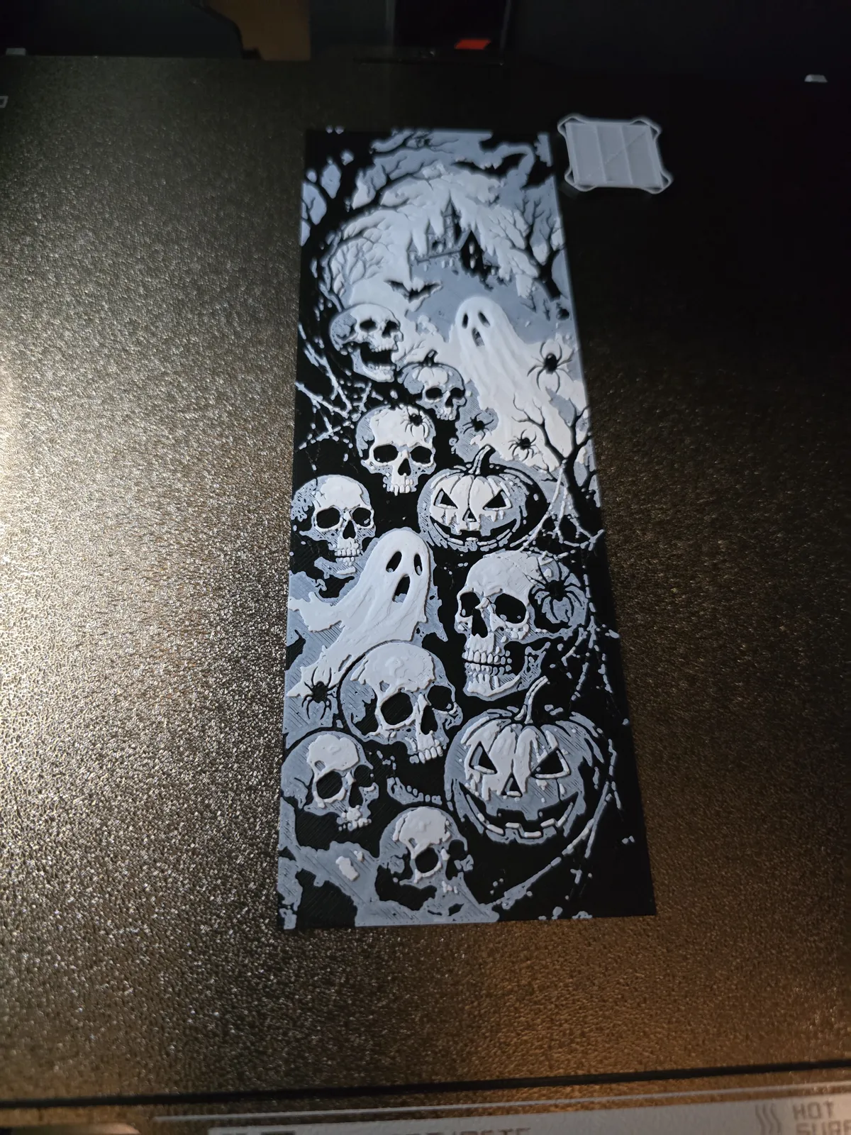 Halloween Skull Collage HueForge Bookmark