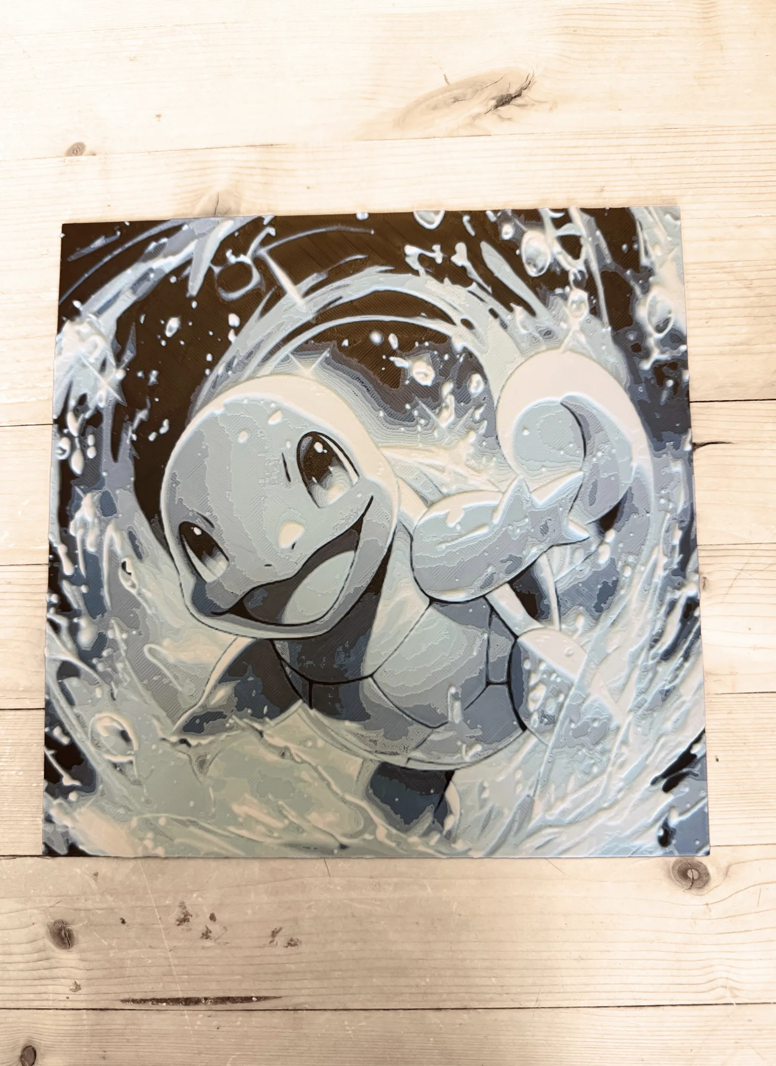 Squirtle Pokemon Art Hueforge