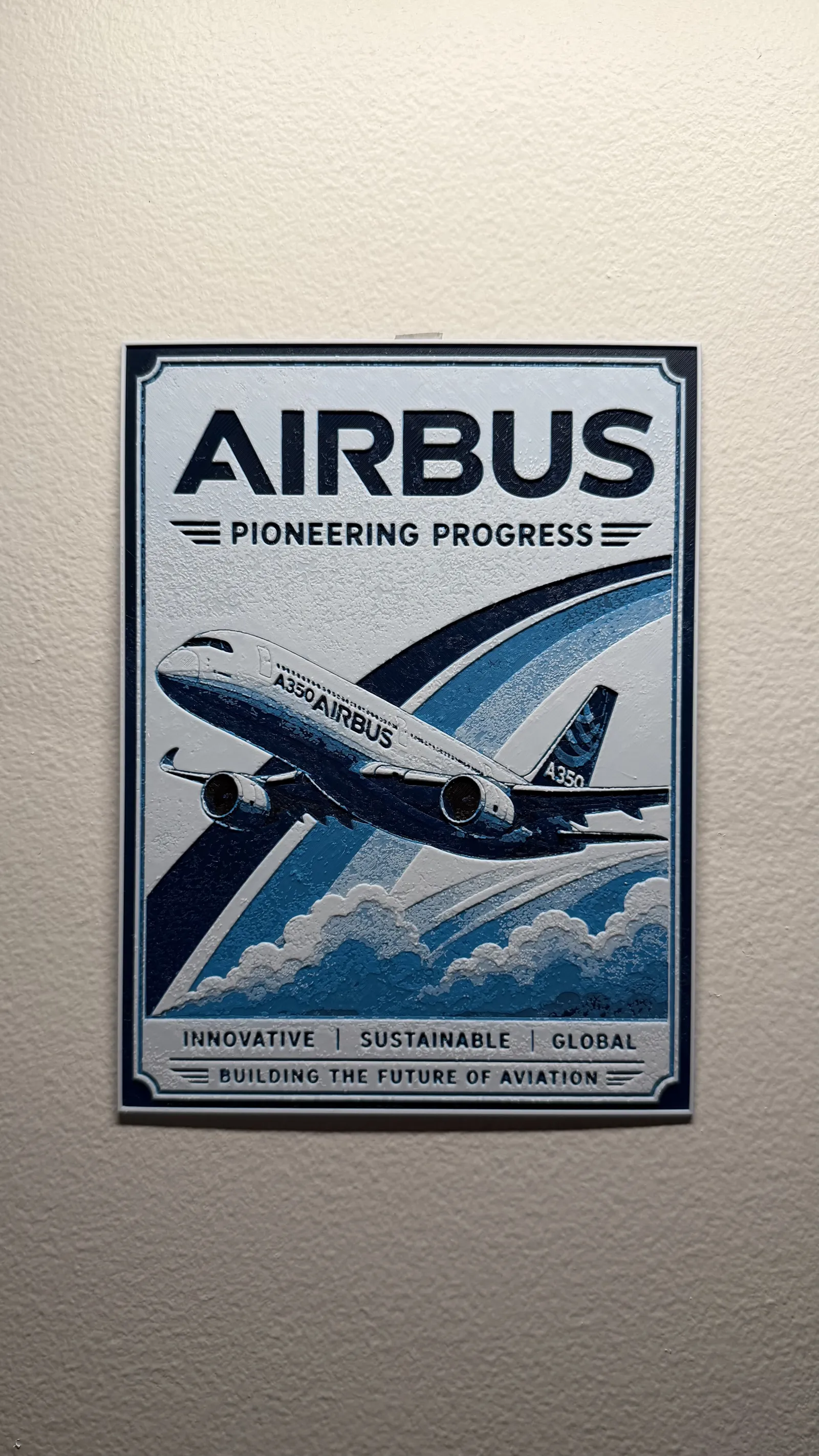 Airbus Poster Style HueForge